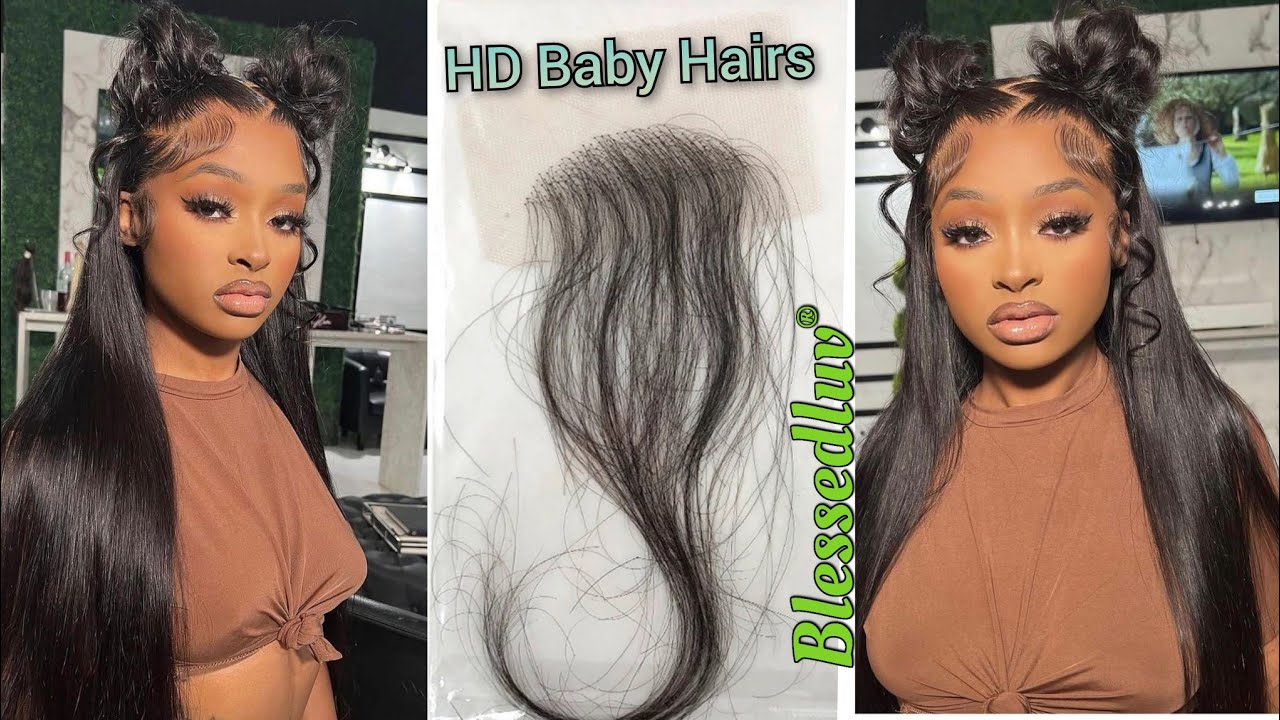 HD Lace Baby Hair p2, Edge Strips, Realistic Lace Baby Hairs For Lace