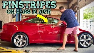 We're Putting PINSTRIPES on CARS in 2021 | Is Your Car Worthy of Having Pinstripes? ( DIY Tutorial )