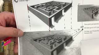 Maze in 2-point perspective