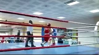 Süper bir sağ direk ile gelen galibiyet kırmızı köşe sporcumuz (Talha DEMİR)