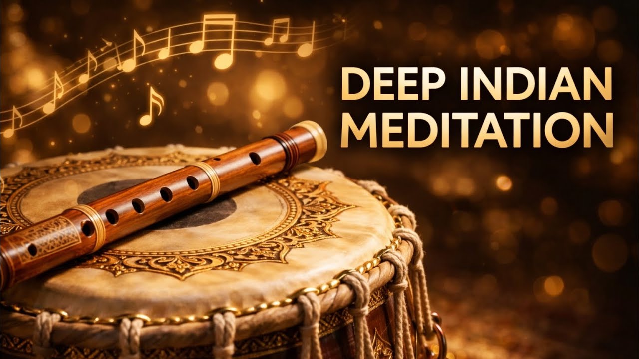 Deep Indian Meditation Music 🌿 Flute, Sitar & Inner Peace
