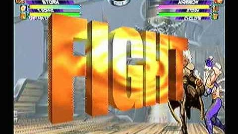 MvC2: Storm 95% Sequence (match start)