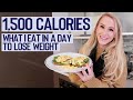 1500 CALORIE DIET // What I Eat in a Day to Lose Weight (No BS)