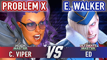 SF6 ▰ PROBLEM X (C. Viper) vs ENDING WALKER (Ed) ▰ Street Fighter 6 C. Viper Day One