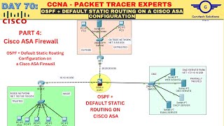 CCNA DAY 70: OSPF   Default Static Routing Configuration on a Cisco ASA Firewall