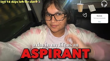 last 16 days left for clat📚 *study vlog* *unproductive day* documenting my last month of preparation