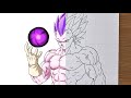How To Draw Ultra Ego Vegeta Holding Energy Ball || Anime Drawing Tutorial