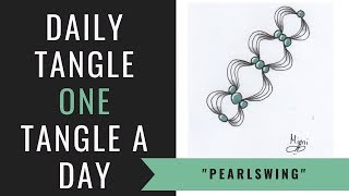 Daily Tangle - Pearlswing |How to draw...|