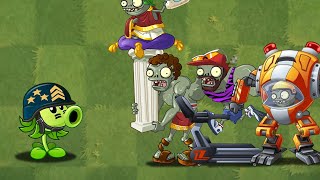 Mega Gatling Pea Vs All Mini Bosses - Plants Vs Zombies 2