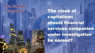 Do UK financial services deserve privileged status from the FCA?