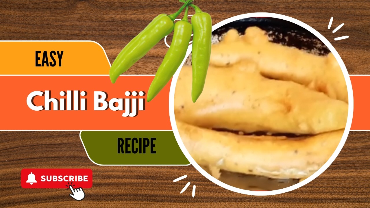 Spicy Mirch Bajji / Mulaku Bajji Recipe | Milagai Bajji | English ...