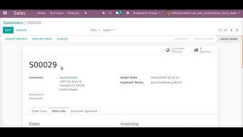 How to select Sale Confirmation Force Date/Back Date | Odoo Apps Features #Sale #backdate #Odoo16