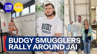 Budgy smugglers throw their support behind Jai Arrow | 9 News Australia