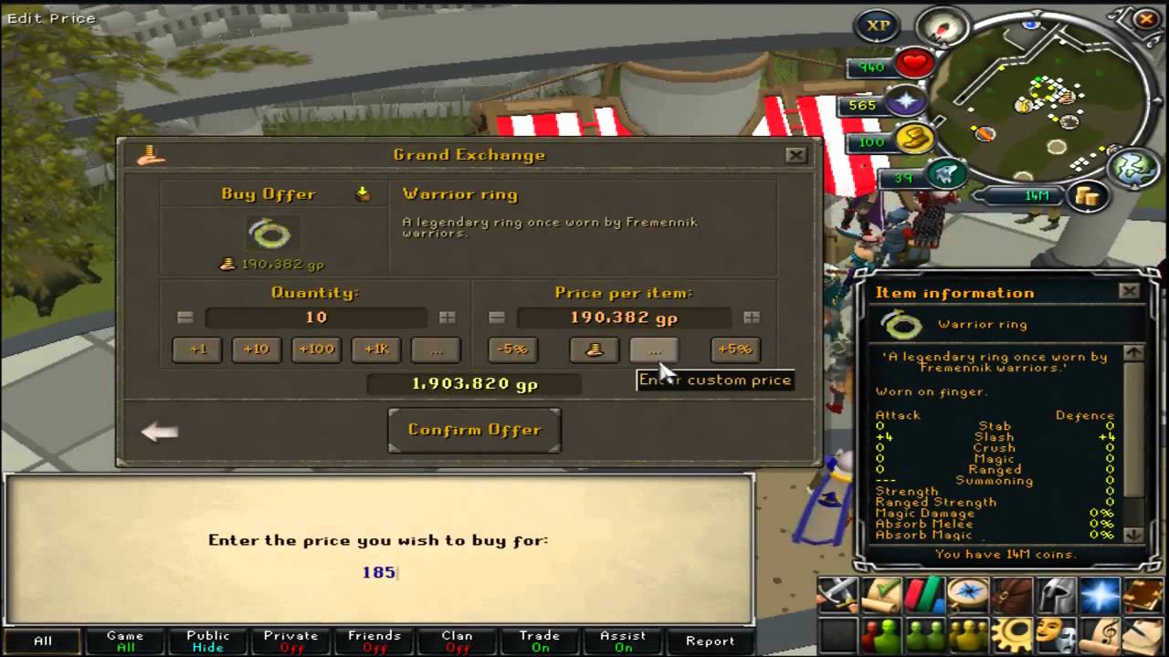 Runescape Flip Merchanting Guide ｜ Turning Mills into Bils ｜ Detailed April 2012