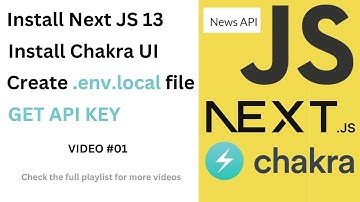 Next JS 13 + TypeScript + Chakra UI Project:  Fetch from NEWS API - Get API KEY - Video 1/6