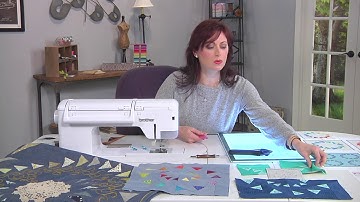 Create a quilt project using flying geese quilt blocks on It’s Sew Easy with Sarah Thomas (1706-3)