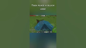 How to make a infinite water source through 1 bucket of water | Minecraft | #shorts