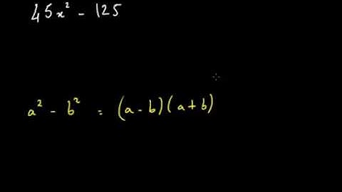 Faire apparaître une différence de deux carrés pour factoriser