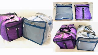Folding travel bag : easy tutorial