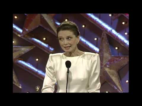 Audrey Hepburn Receives Cecil B. Demille Award - Golden Globes 1990