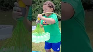 Water Blaster and Balloon Battle #googoocolors #googoogaga #shortvideo #kidsvideo #dailyshorts