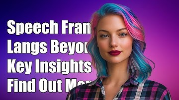 Does Speech Framework Support Languages Beyond English? Key Insights
