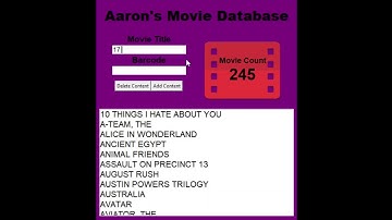 Movie Database using JSON in Python
