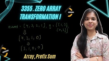 3355. Zero Array Transformation I | Array | Prefix Sum | Leetcode