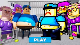 POLICE VS 8 BIT BOSSES PRISON RUN OBBY ROBLOX