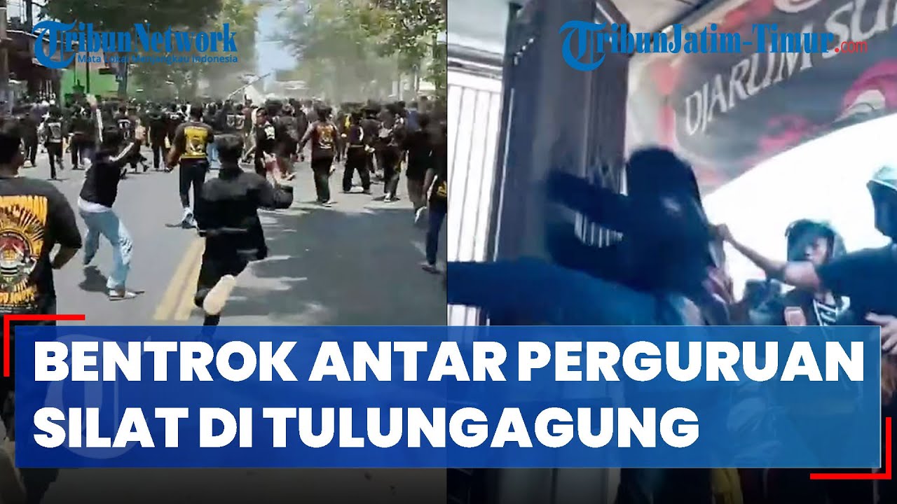 Viral Bentrok Antar Anggota Perguruan Pencak Silat di Tulungagung, 2 Orang Masuk Rumah Sakit