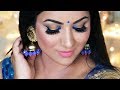 Indian Wedding Guest | Party Makeup Tutorial (Blue and Gold) | How to choose the right colors