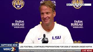 WATCH: LSU continues preparations for 2026-27 season at fall camp