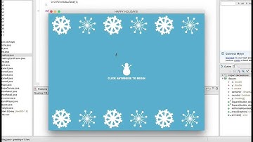 Java Swing Animation Project: Holiday Greeting Card (everything drawn and animated using code)