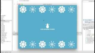 Java Swing Animation Project: Holiday Greeting Card (everything drawn and animated using code)