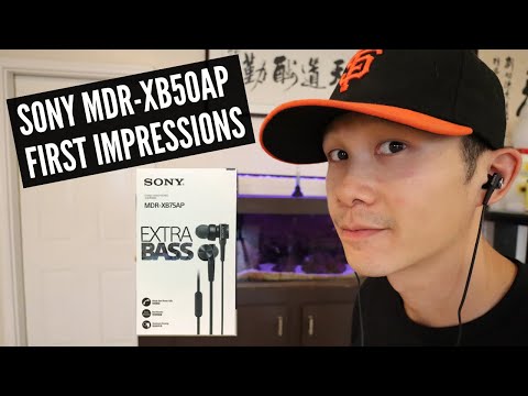 Sony MDR-XB50AP Headphones Unboxing & First Impressions