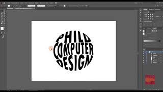 06 Adobe Illustrator Инструмент Нож, дополнительно фишка помещение текста в фигуру