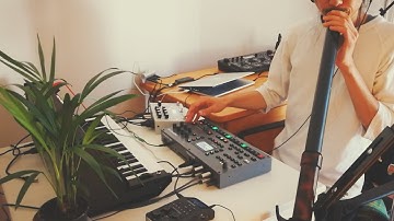 Octatrack MK2 meets Didgeridoo with Microcosm, MS20mini | Experimental Dub Techno