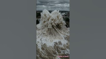 City Submerged: Terrifying Urban Flood Simulation by AI #shorts