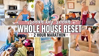 2 HOUR WHOLE HOME CLEANING MARATHON 🧽 | Deep Clean, Declutter & Organize With Me