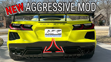 BRAND NEW C8 Corvette Diffuser Fin Inserts From ACS COMPOSITE