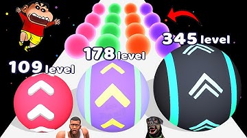 SHINCHAN NOOB VS PRO VS HACKER IN LEVEL UP BALL WITH FRANKLIN & CHOP | DREAM SQUAD OP