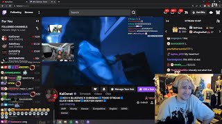 xQc try his best holding his laugh reading chat reaction on Blueface's girlfriend song