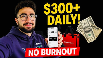 How I Make $300+ EVERY DAY With DoorDash & Uber Eats (No Burnout) 😴📈