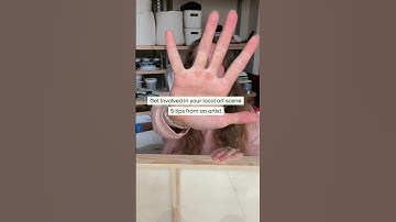 Five tips for connecting with your local art scene from an artist #shorts