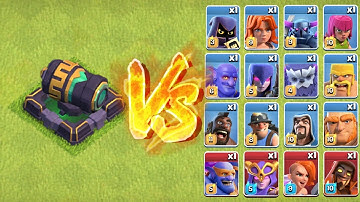 Max cannon VS All ground troops (Max Level) | Clash of Clans