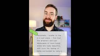 Rain - IELTS Speaking Part 1 - Answer With Me #shorts