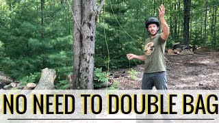 How to isolate your throw line without double bagging
