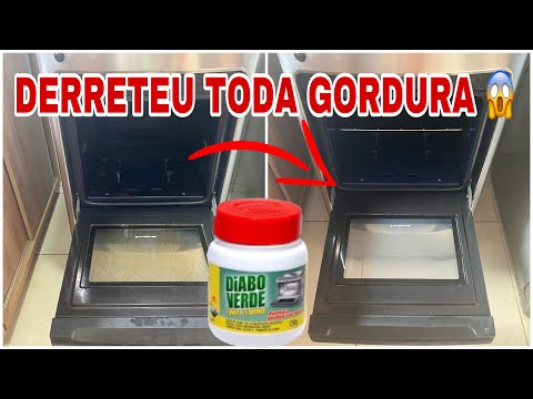 COMO USAR O LIMPA FORNO DIABO VERDE E LIMPAR TREMPE DE FOGÃO