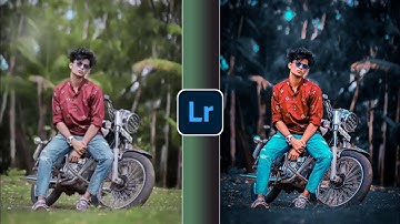 Lightroom - Dark,Blue & Orange Tone Photo Editing | Background color change Tutorial || SK Rafi ||