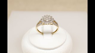 9ct Diamond Cluster Ring #3835